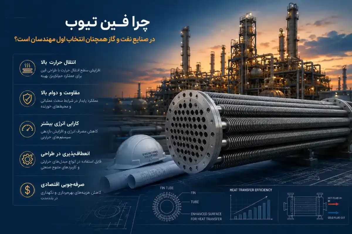 چرا فین تیوب در صنایع نفت و گاز همچنان انتخاب اول مهندسان است؟