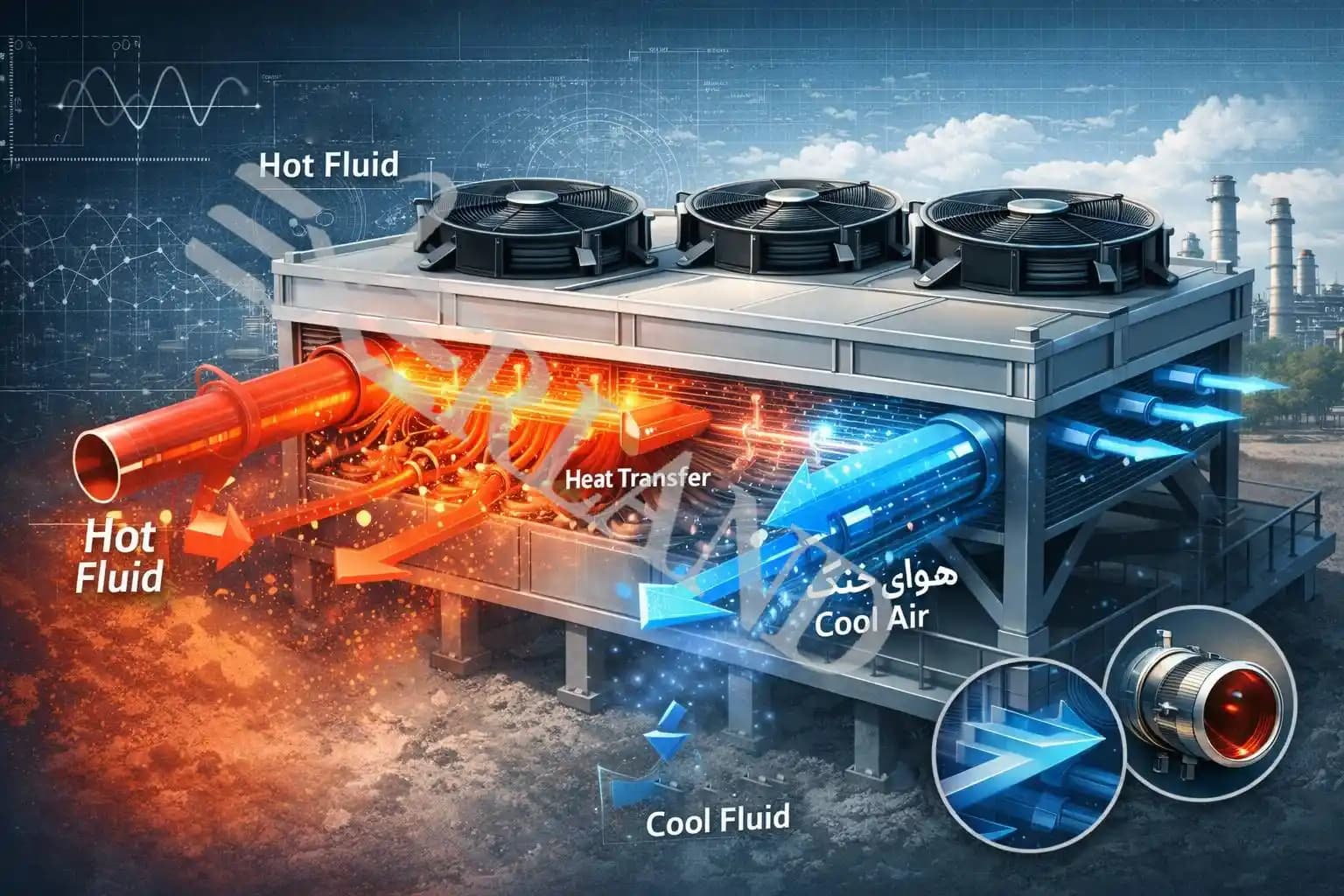 فناوری مبدل های فین تیوب؛ هسته اصلی بهبود راندمان در سیستم های هواخنک