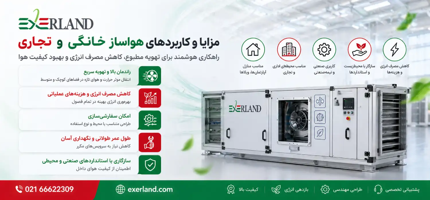 مزایا و کاربردهای هواساز خانگی و تجاری