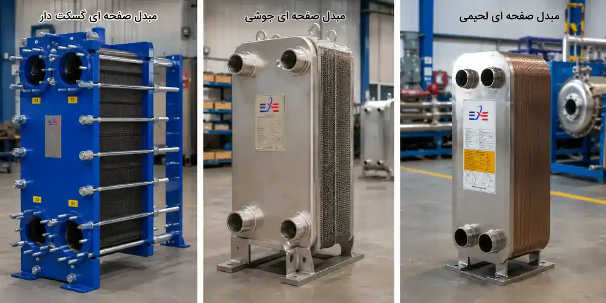 مبدل حرارتی صفحه ای جوشی و واشردار