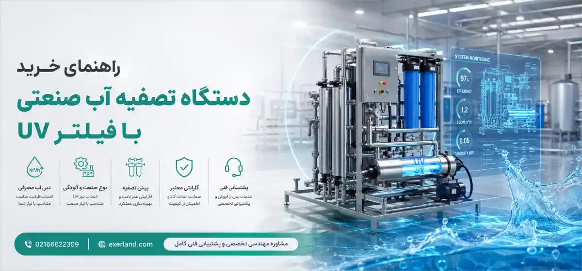راهنمای خرید دستگاه تصفیه آب صنعتی با فیلتر UV