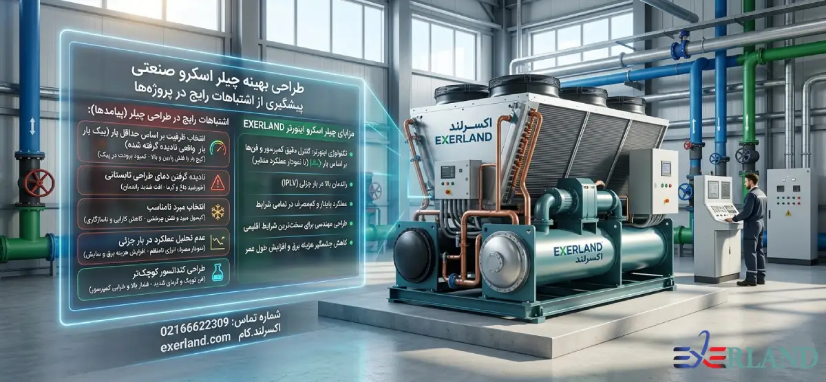 اشتباهات رایج در طراحی چیلر اسکرو