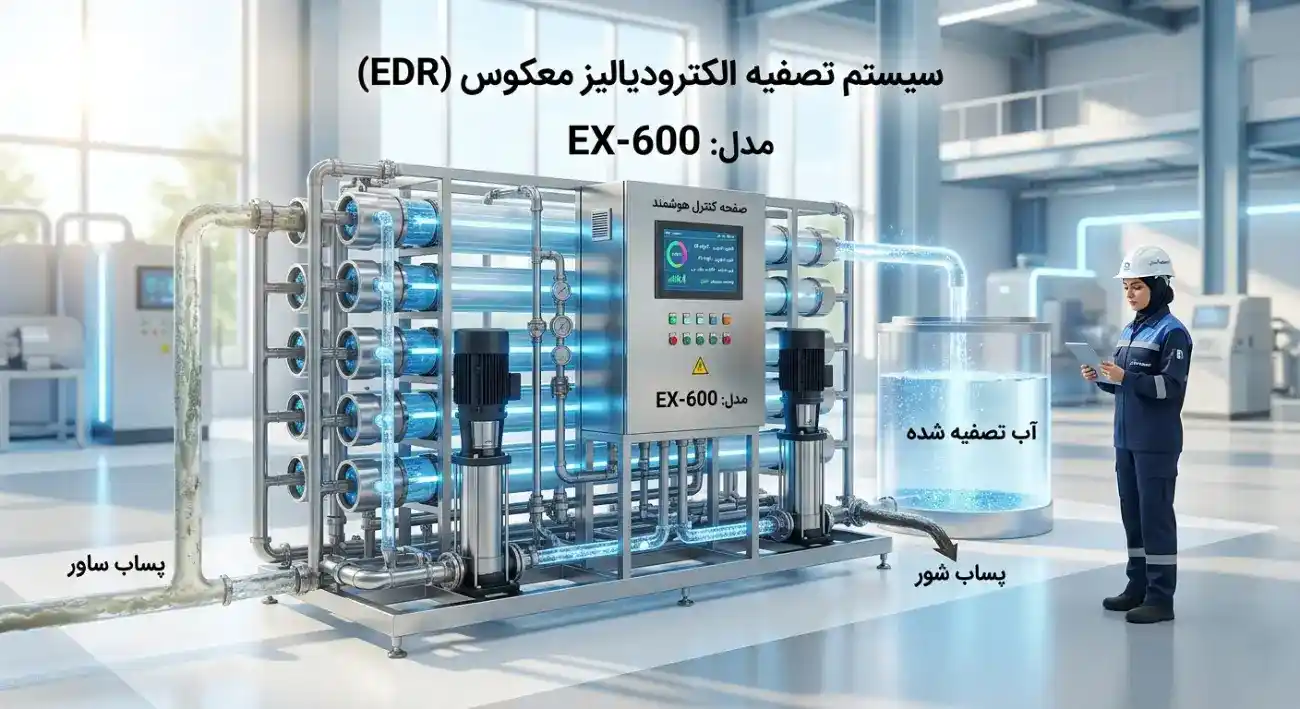 سیستم تصفیه الکترودیالیزedr سیستم تصفیه الکترودیالیزedr