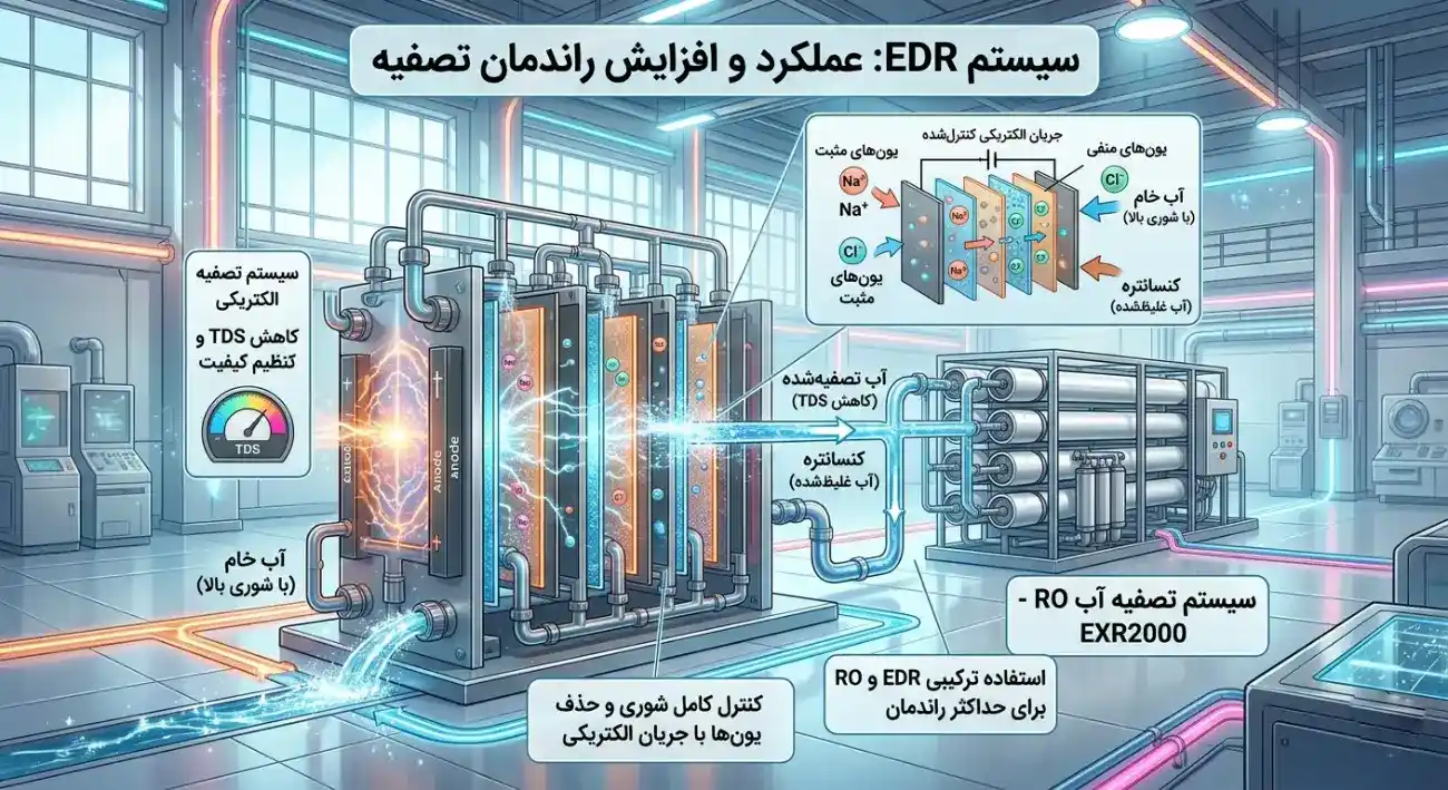 عملکرد سیستم تصفیه EDR عملکرد سیستم تصفیه EDR