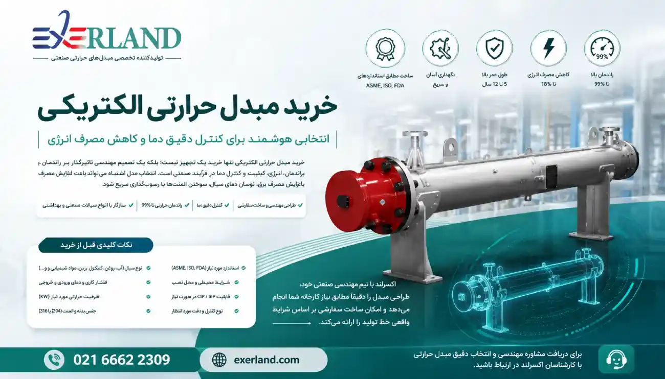 خرید مبدل حرارتی الکتریکی خرید مبدل حرارتی الکتریکی