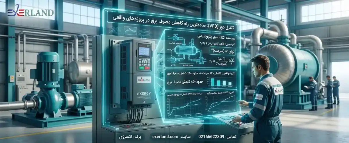 کنترل دور (VFD): سادهترین راه کاهش مصرف برق در پروژههای واقعی کنترل دور (VFD): سادهترین راه کاهش مصرف برق در پروژههای واقعی