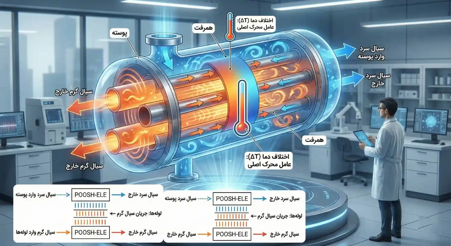 مکانیزم انتقال حرارت اواپراتور