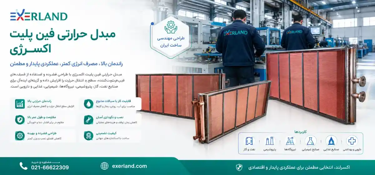 مبدل حرارتی فین پلیت اکسرلند مبدل حرارتی فین پلیت اکسرلند