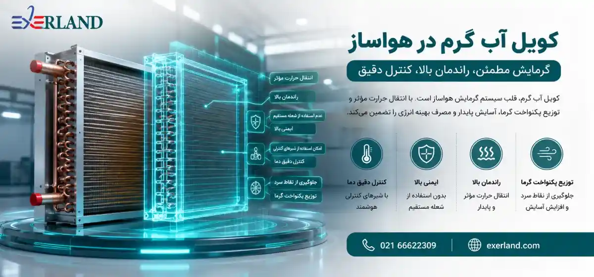 مزایای استفاده از کویل آب گرم در هواساز مزایای استفاده از کویل آب گرم در هواساز