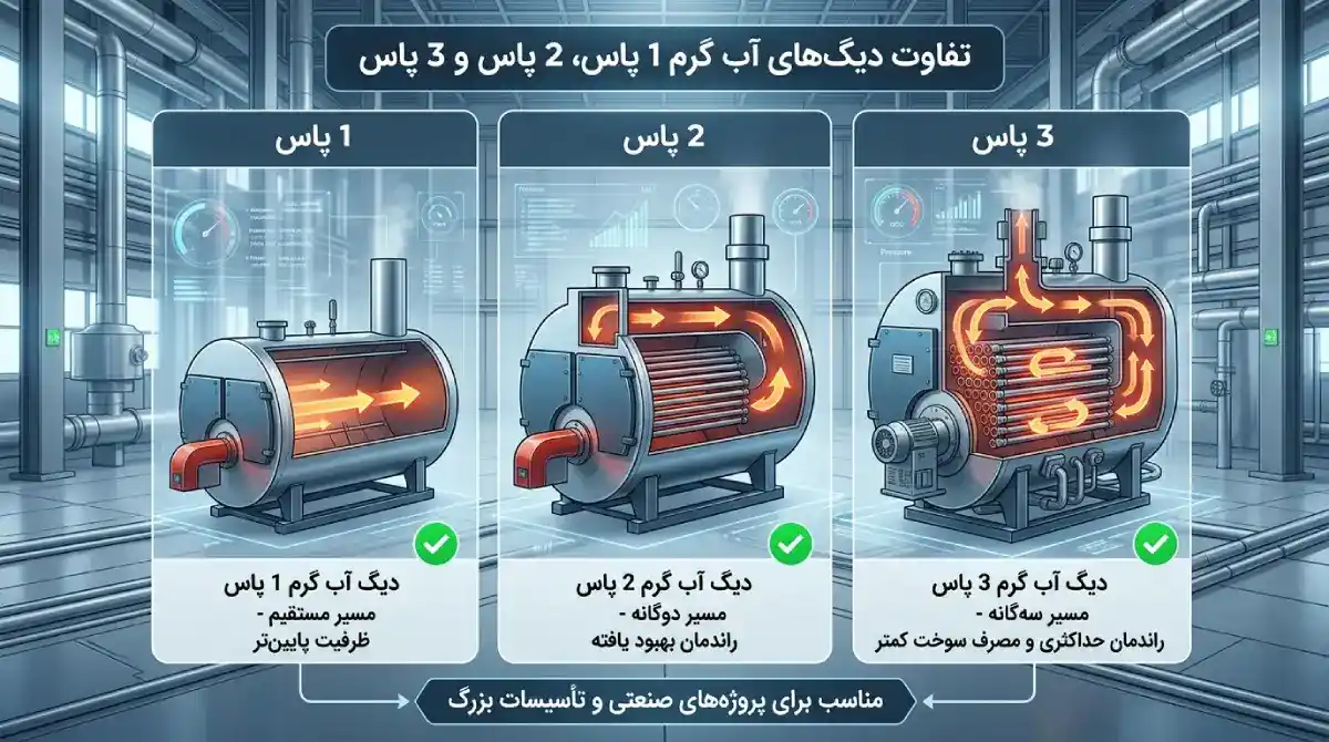 انواع دیگ آب گرم انواع دیگ آب گرم
