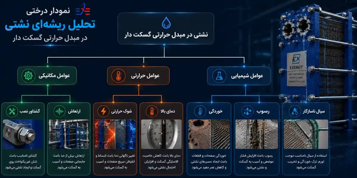 درخت مبدل حرارتی صفحه ای واشردار درخت مبدل حرارتی صفحه ای واشردار