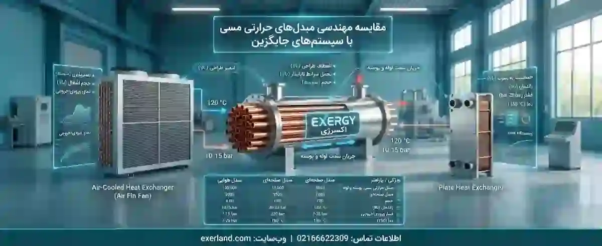 مقایسه مهندسی مبدل حرارتی مسی با سیستم‌های جایگزین