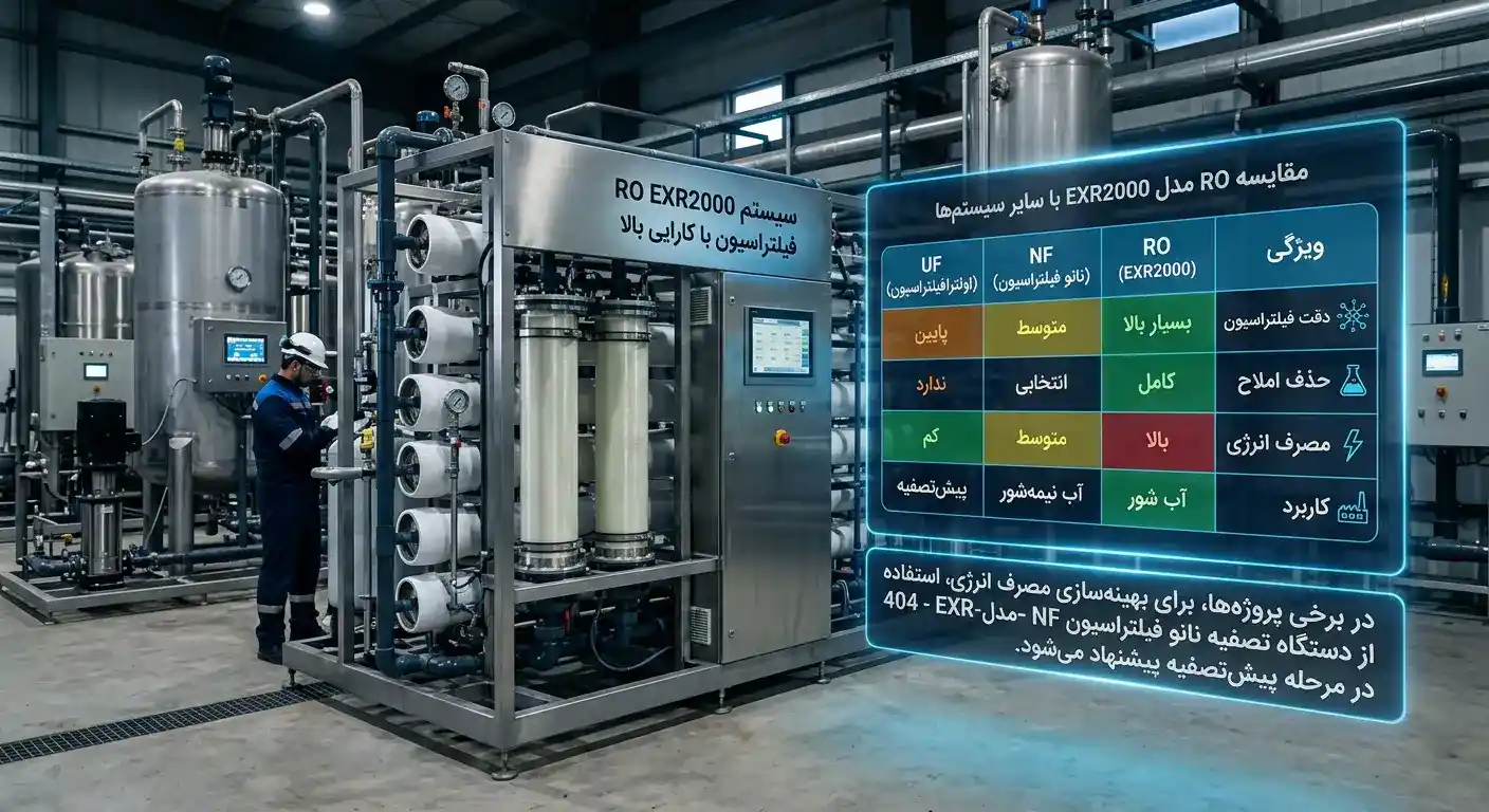 مقایسه RO  با سایر دستگاه ها