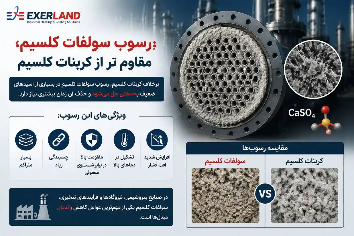 رسوب سولفات کلسیم؛ مقاوم تر از کربنات کلسیم