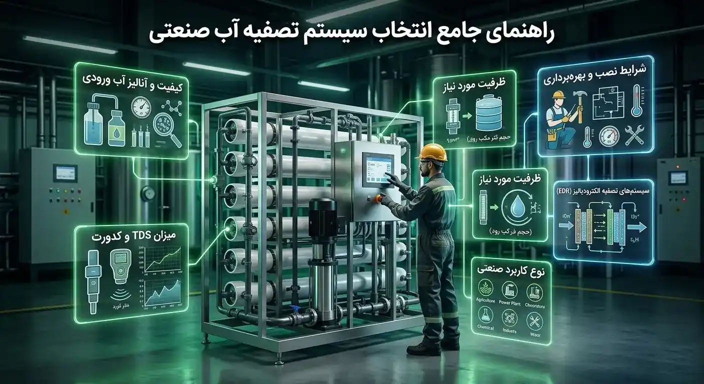 نکات مهم در انتخاب دستگاه&nbsp;تصفیه آب صنعتی RO + UF -EX404&nbsp;