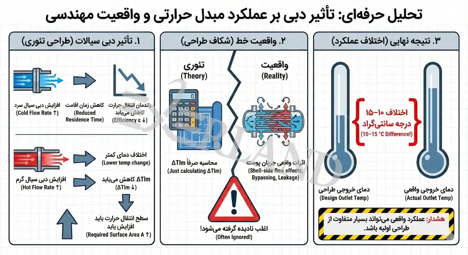 تحلیل عملکرد مبدل پوسته و لوله