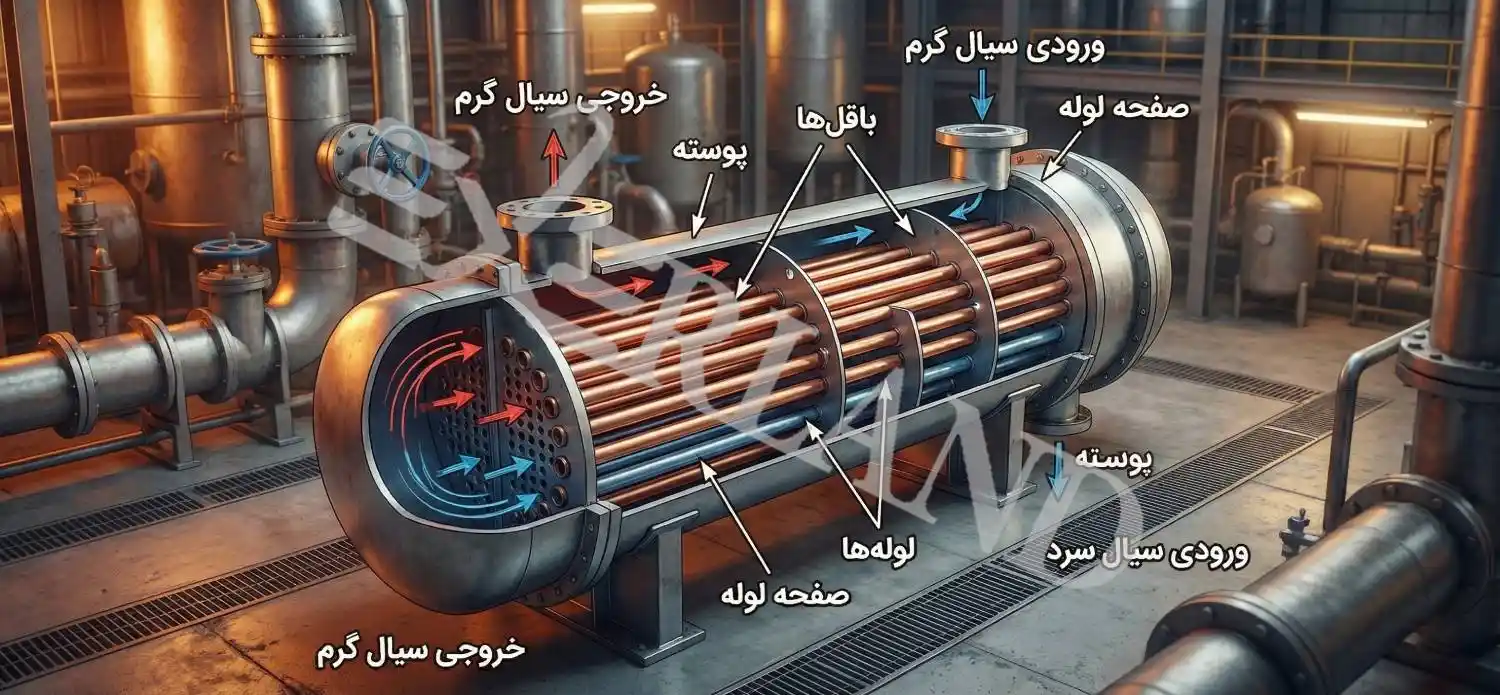 مبدل حرارتی لوله ای مبدل حرارتی لوله ای