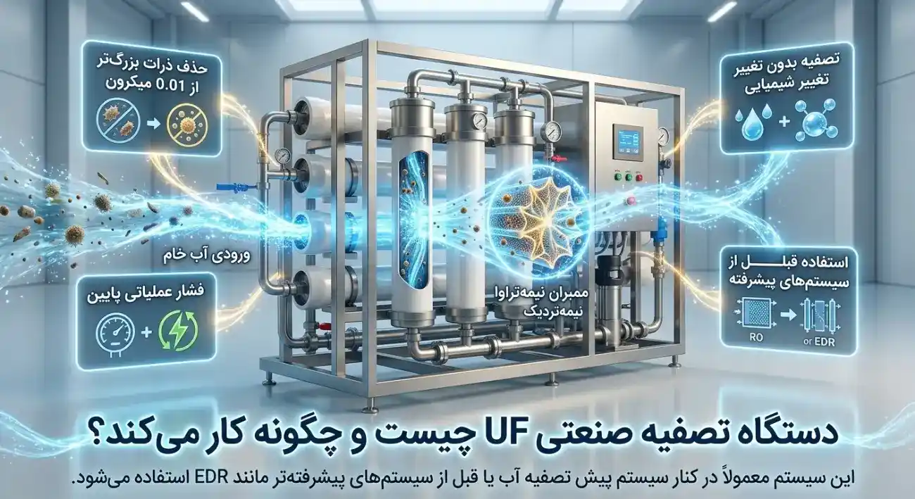 دستگاه تصفیه صنعتی UF چیست دستگاه تصفیه صنعتی UF چیست