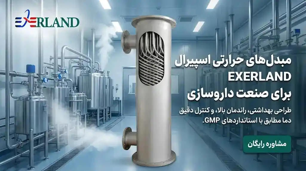 مبدل حرارتی اسپیرال برای صنعت داروسازی مبدل حرارتی اسپیرال برای صنعت داروسازی
