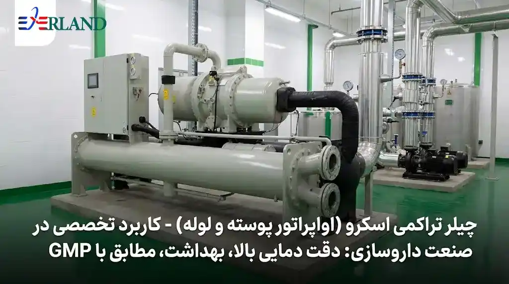 اواپراتور چیلر بصورت مبدل حرارتی در صنعت دراوسازی اواپراتور چیلر بصورت مبدل حرارتی در صنعت دراوسازی