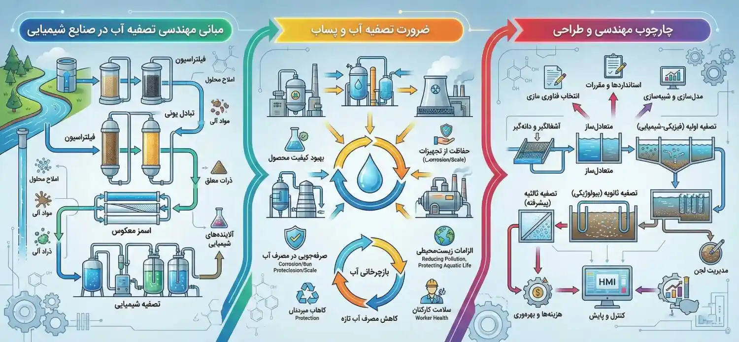 مبانی ضرورت چهارچوب مهندسی تصفیه آب در صنایع شیمیایی