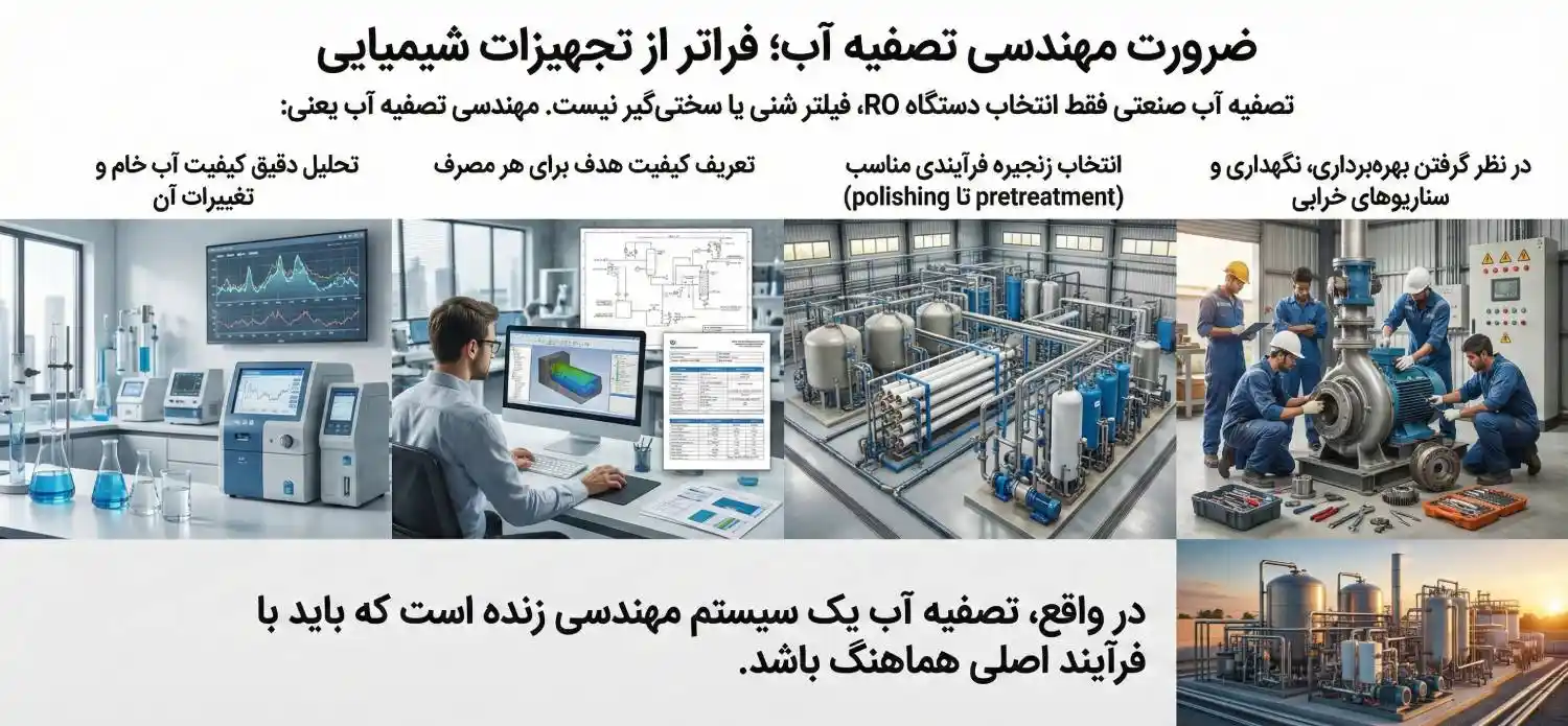 ضرورت مهندسی تصفیه آب؛ فراتر از تجهیزات شیمیایی